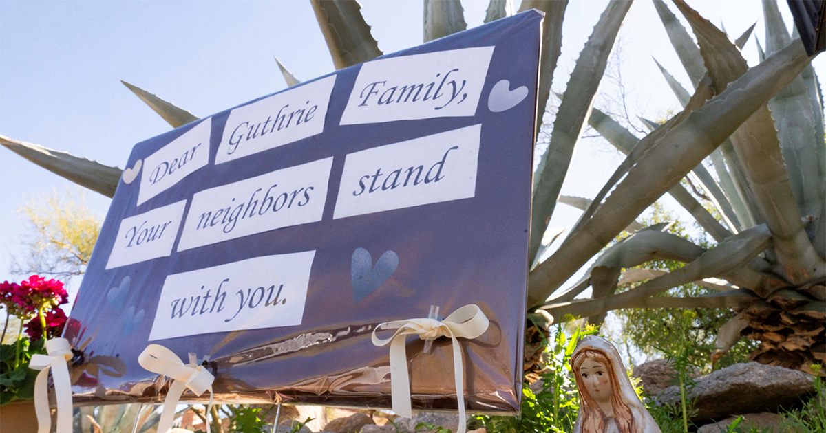 Police helicopter searching desert for Nancy Guthrie